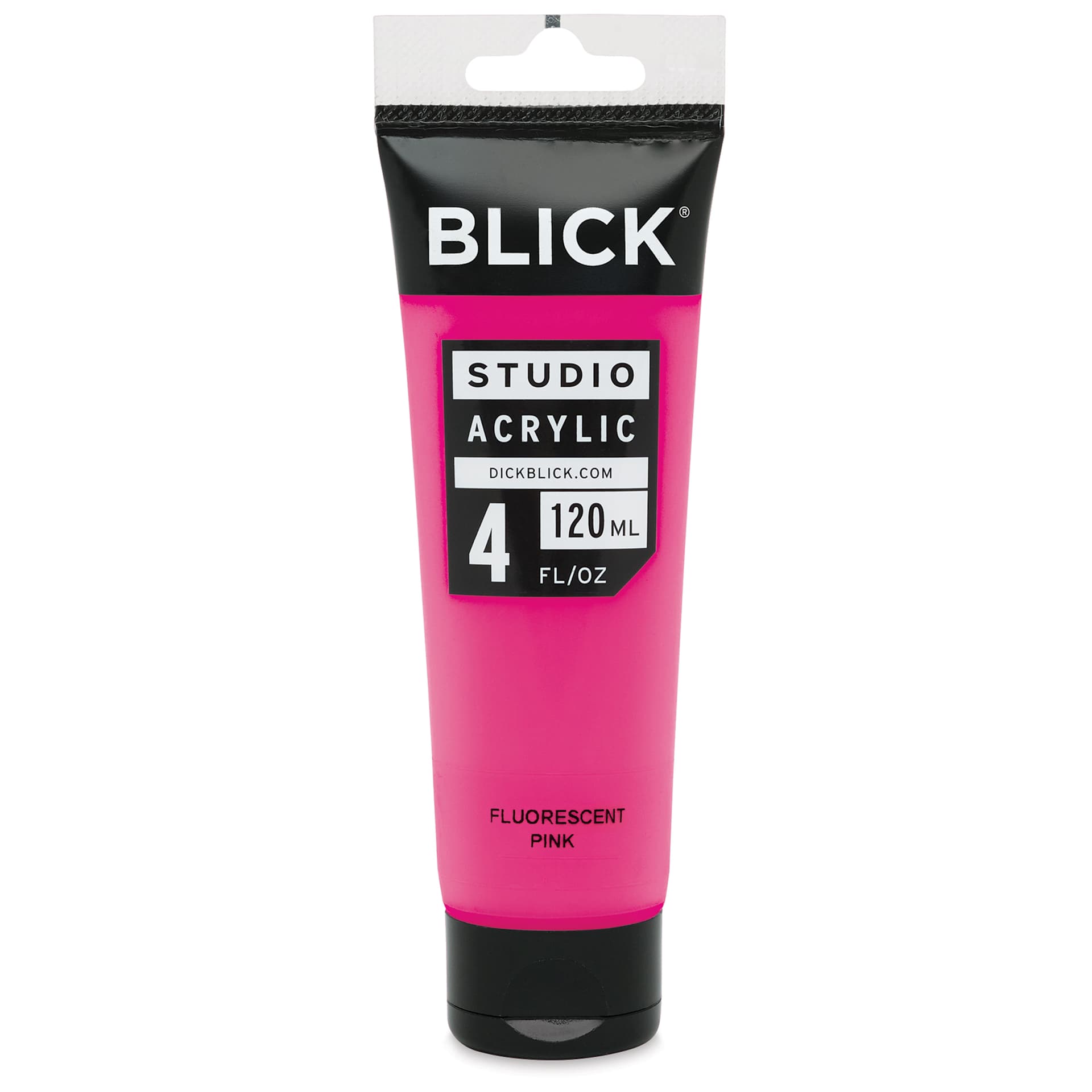 Blick Studio Acrylics - Flourescent Pink, 4 oz tube