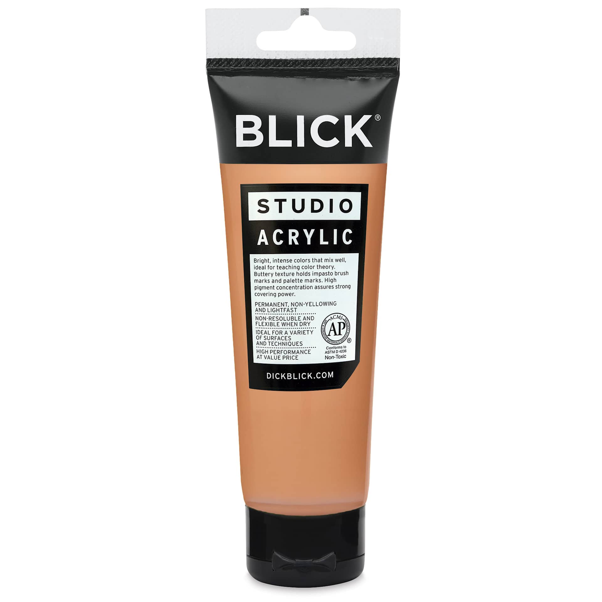 Blick Studio Acrylics - Naples Yellow Warm, 4 oz tube back