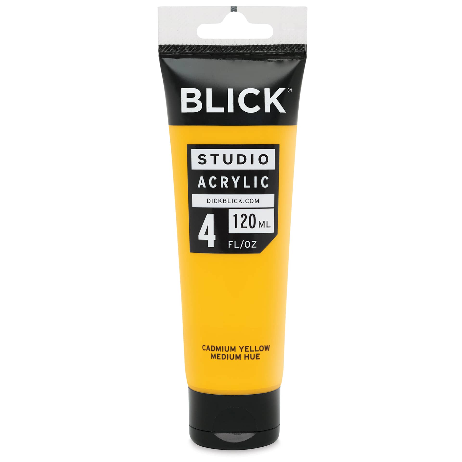 Blick Studio Acrylics - Cadmium Yellow Medium Hue, 4 oz tube