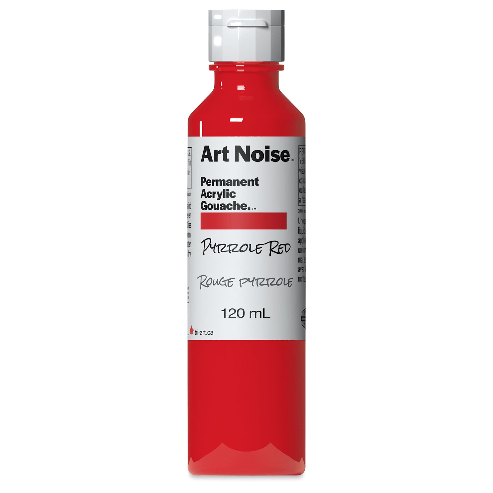 Tri-Art Art Noise Permanent Acrylic Gouache - Pyrrole Red, 120 ml, Bottle