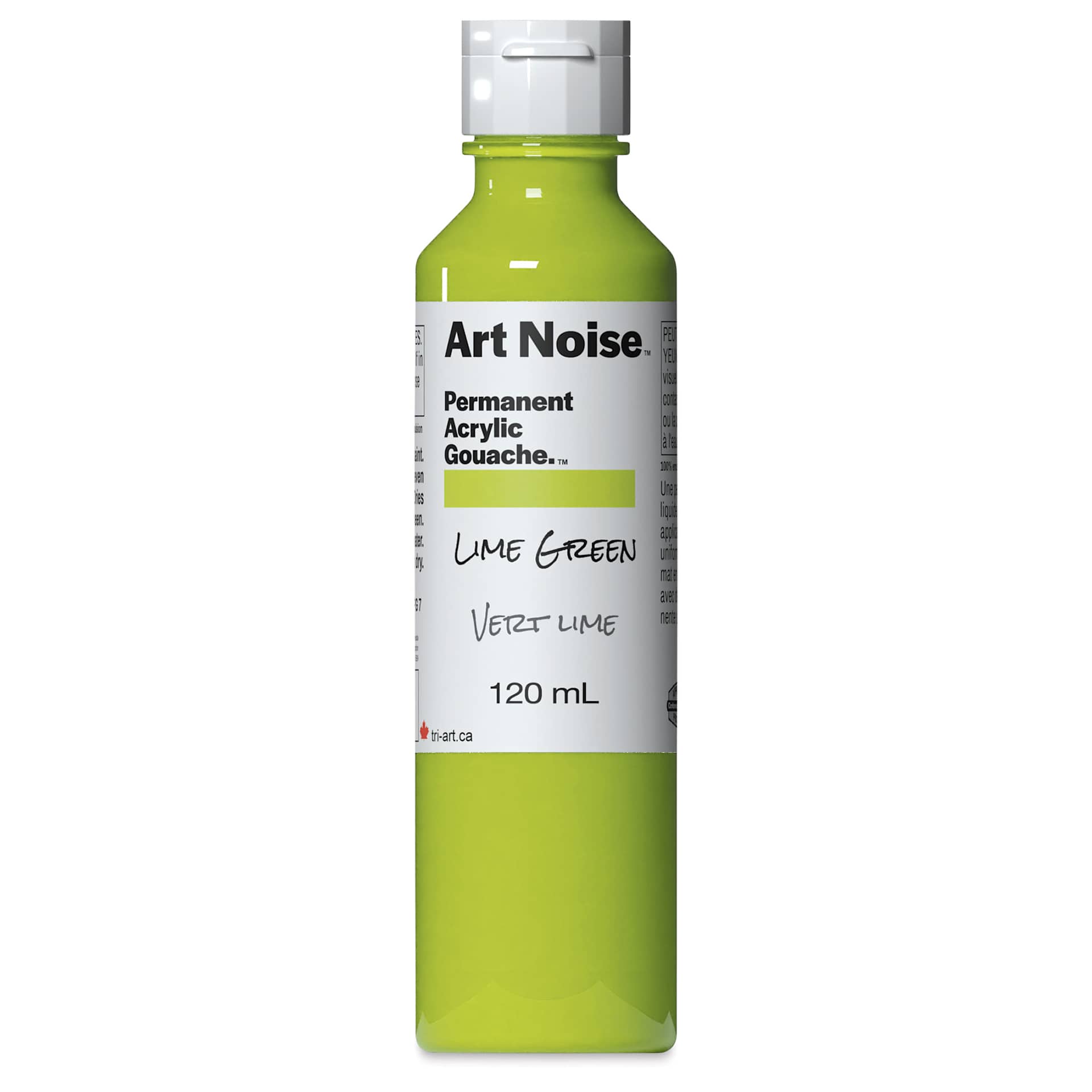 Tri-Art Art Noise Permanent Acrylic Gouache - Lime Green, 120 ml, Bottle