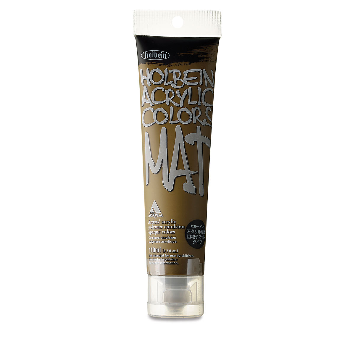 Holbein Mat Acrylic - Raw Umber, 110 ml tube