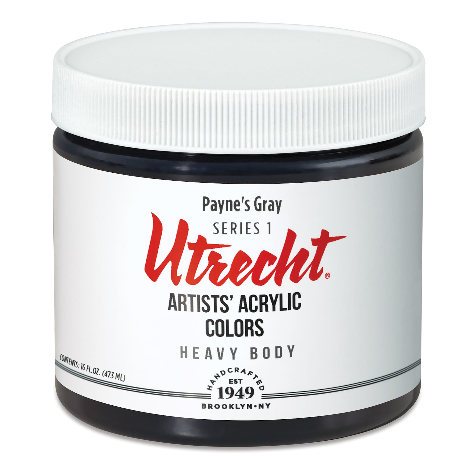 Utrecht Artists' Acrylic Paint - Payne's Gray, Pint