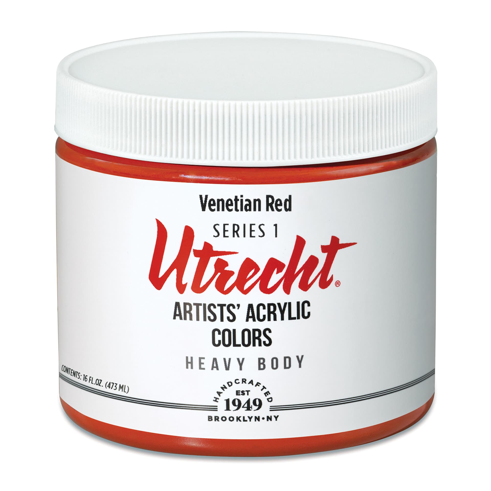 Utrecht Artists' Acrylic Paint - Venetian Red, Pint