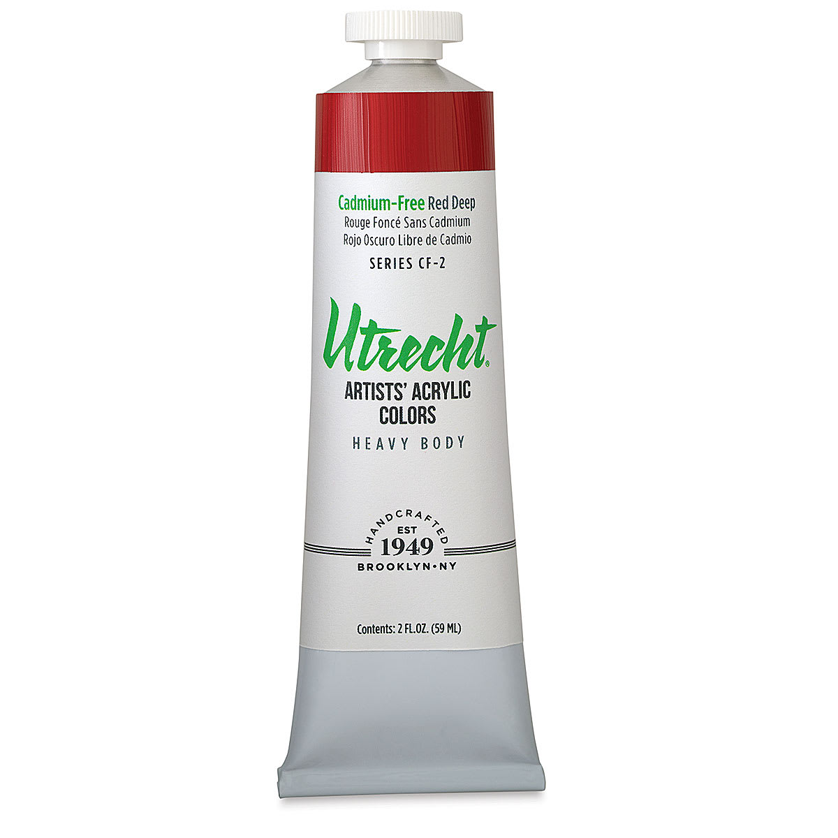 Utrecht Artists' Acrylic Colors - Cadmium-Free Red Deep