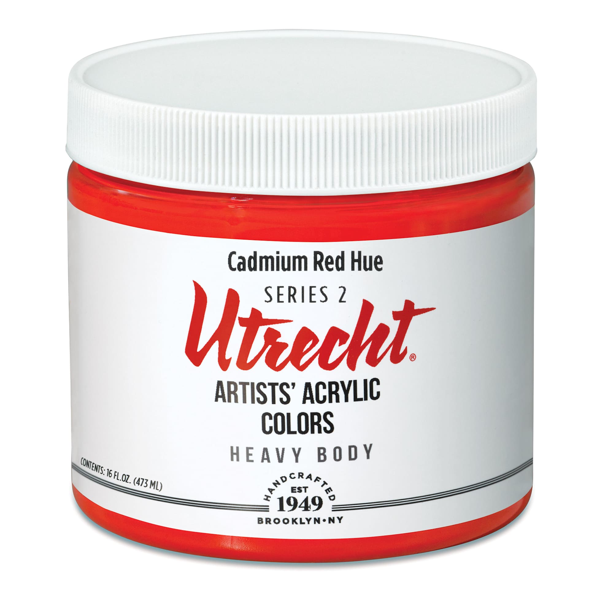 Utrecht Artists' Acrylic Paint - Cadmium Red Hue, Pint