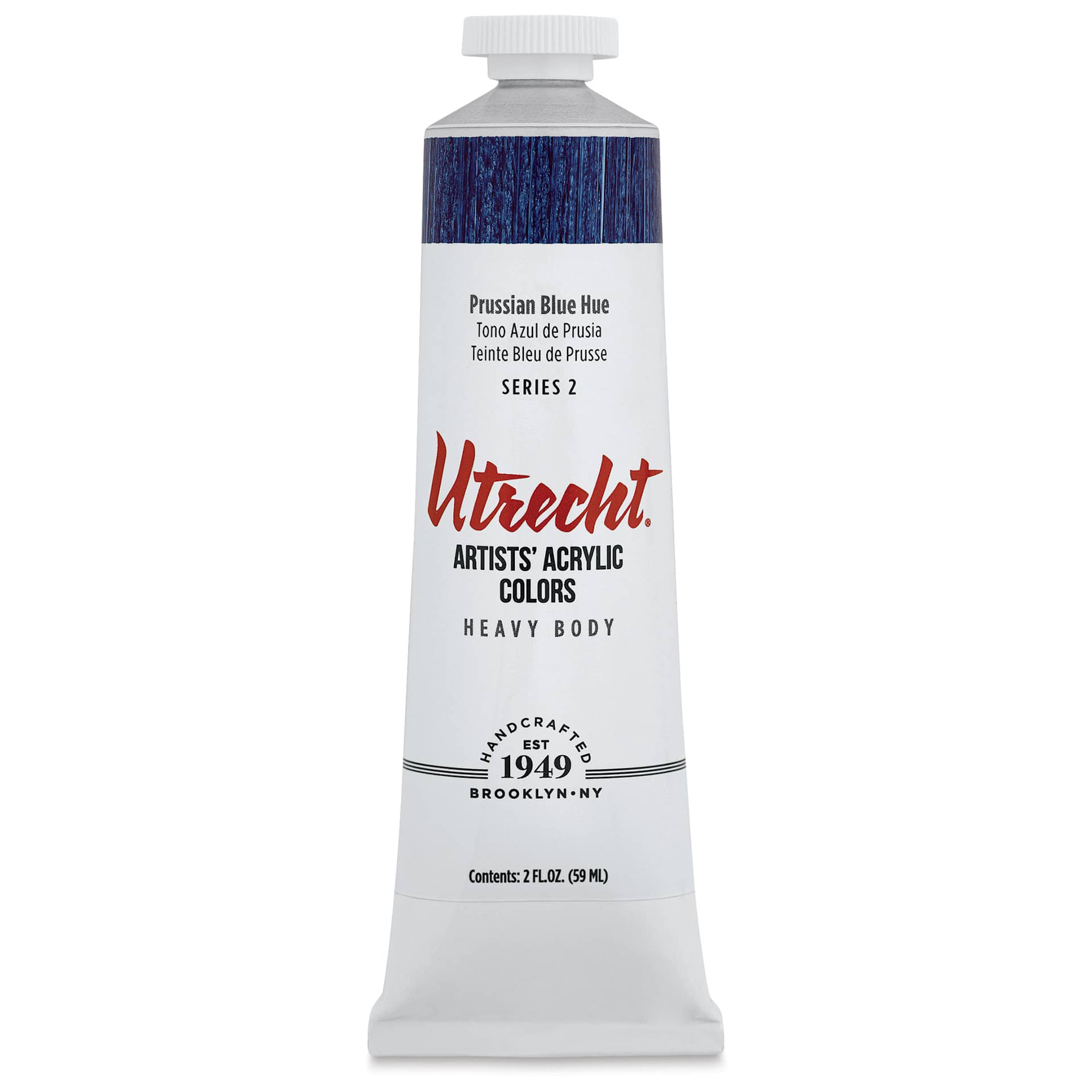 Utrecht Artists' Acrylic Paint - Prussian Blue Hue, 2 oz tube