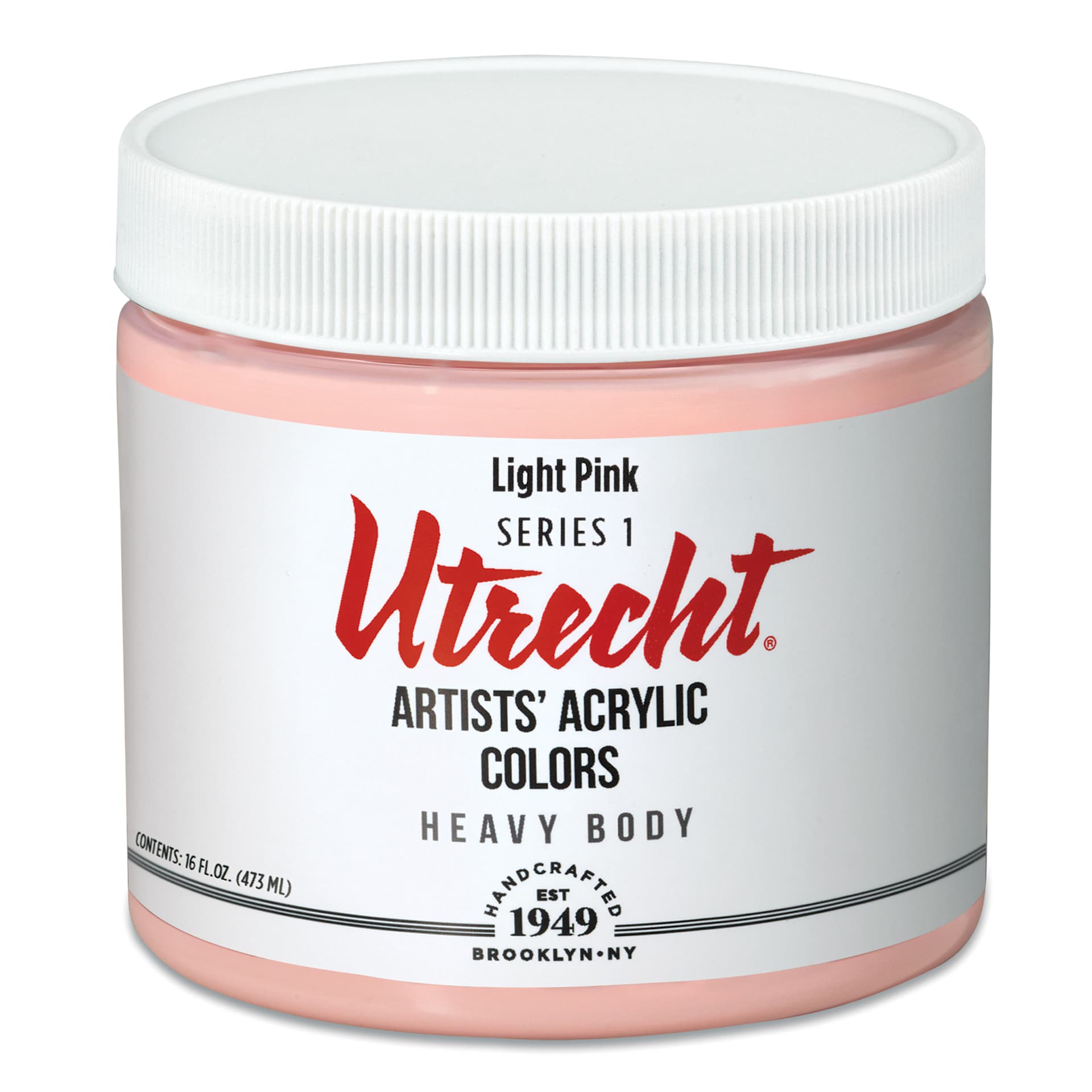 Utrecht Artists' Acrylic Paint - Light Pink, Pint