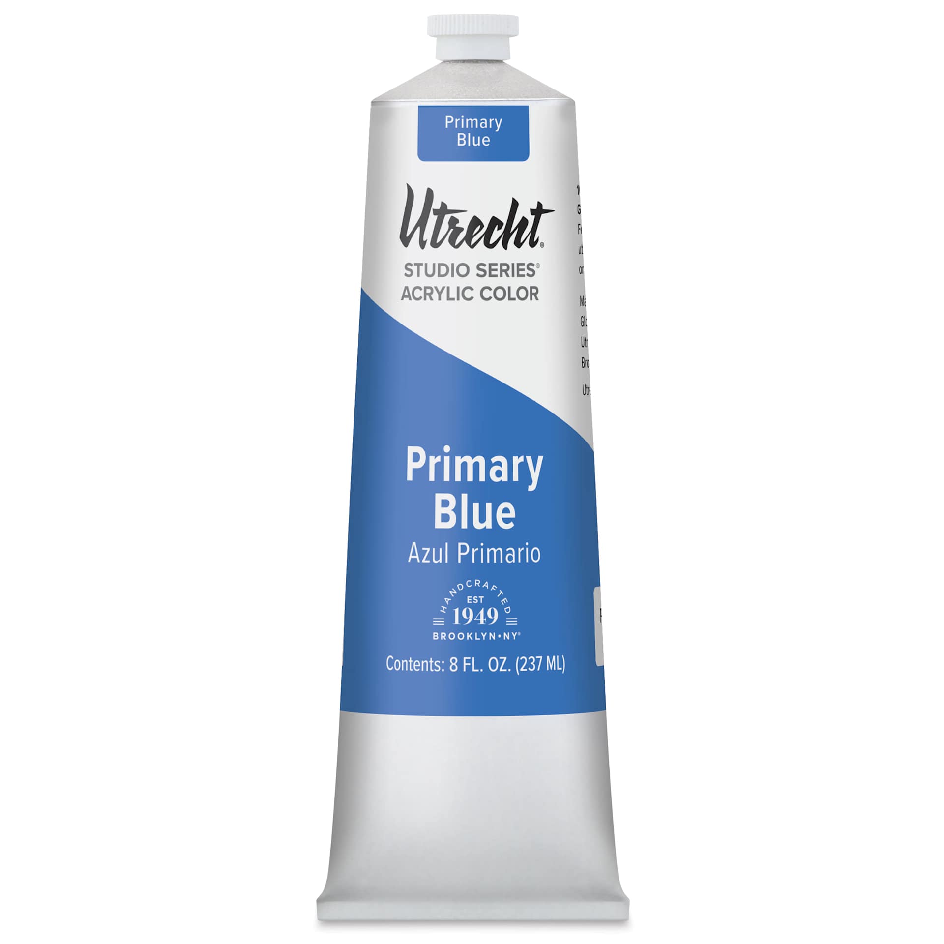 Utrecht Studio Series Acrylic Paint - Primary Blue, 237 ml tube