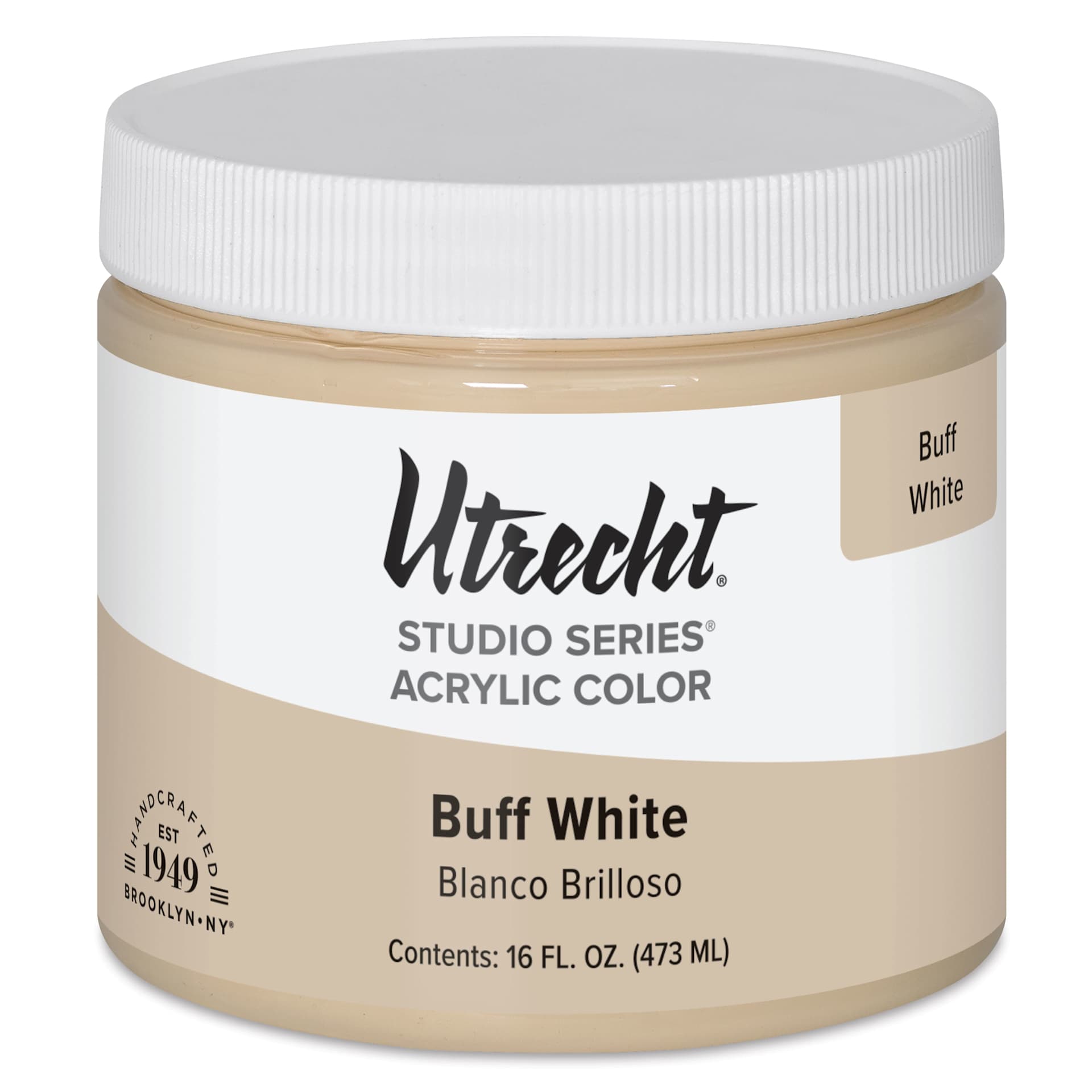 Utrecht Studio Series Acrylic Paint - Buff White, Pint