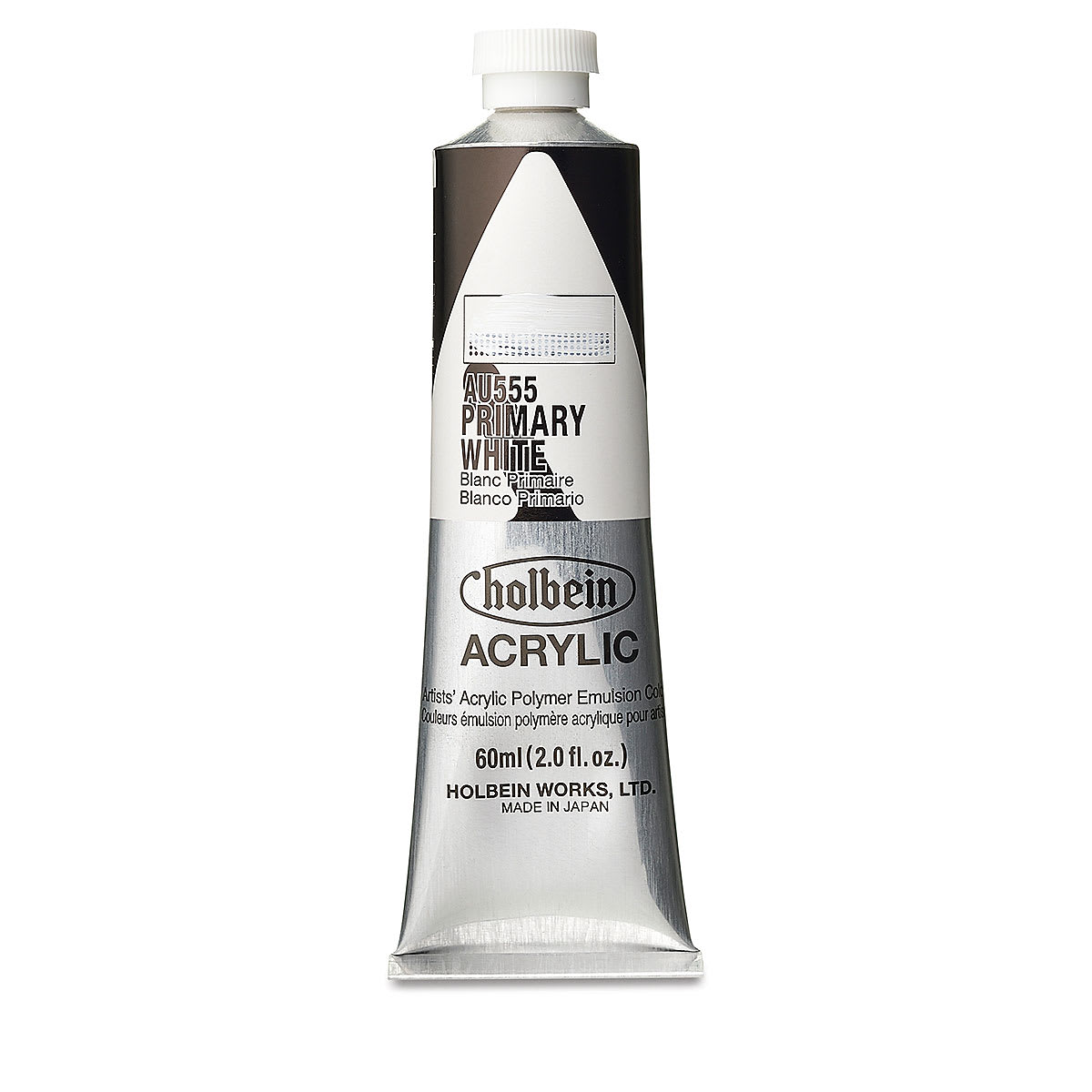 Holbein Heavy Body Artist Acrylics - Primary White, 60 ml tube