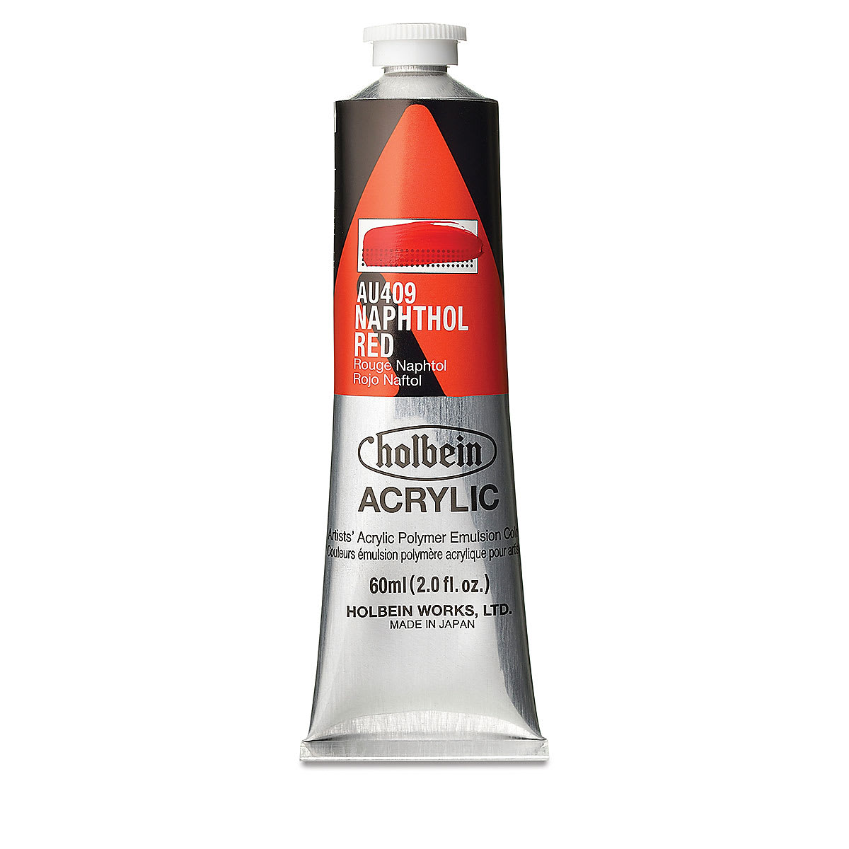 Holbein Heavy Body Artist Acrylics - Naphthol Red, 60 ml tube