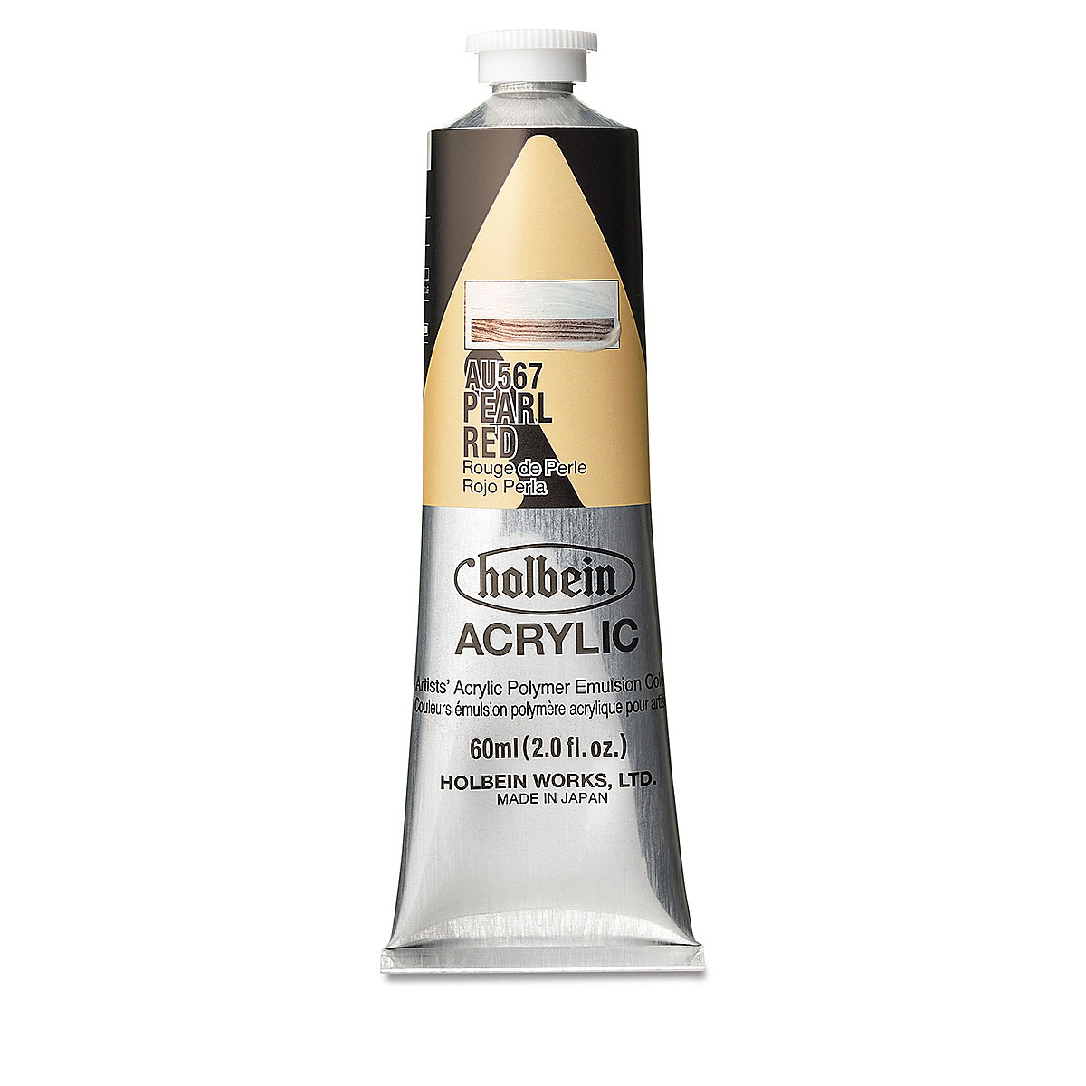 Holbein Heavy Body Artist Acrylics - Pearl Red, 60 ml tube