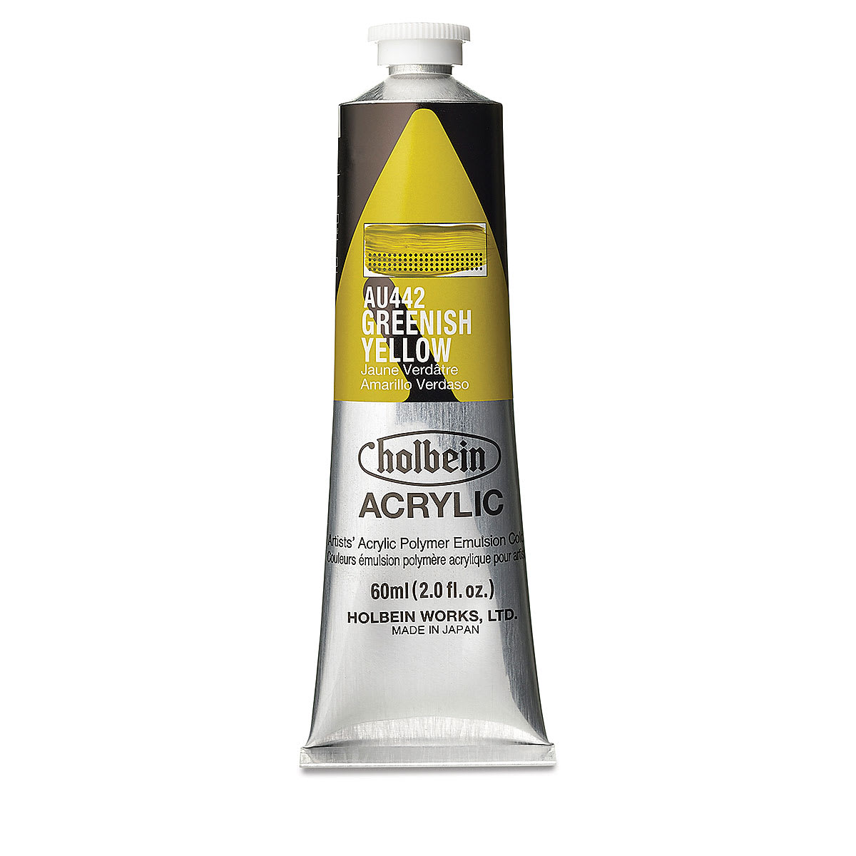 Holbein Heavy Body Artist Acrylics - Greenish Yellow, 60 ml tube