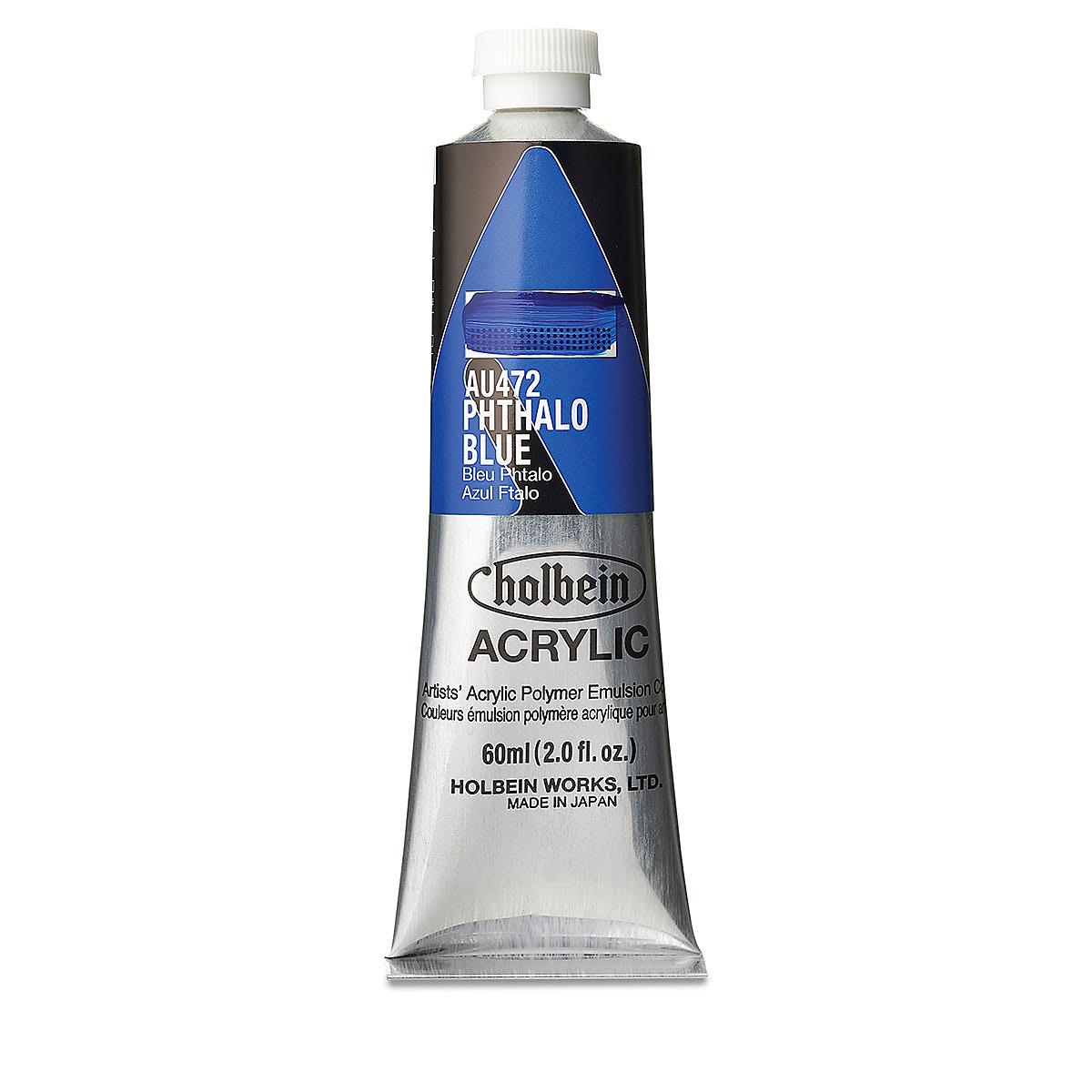 Holbein Heavy Body Artist Acrylics - Phthalo Blue, 60 ml tube