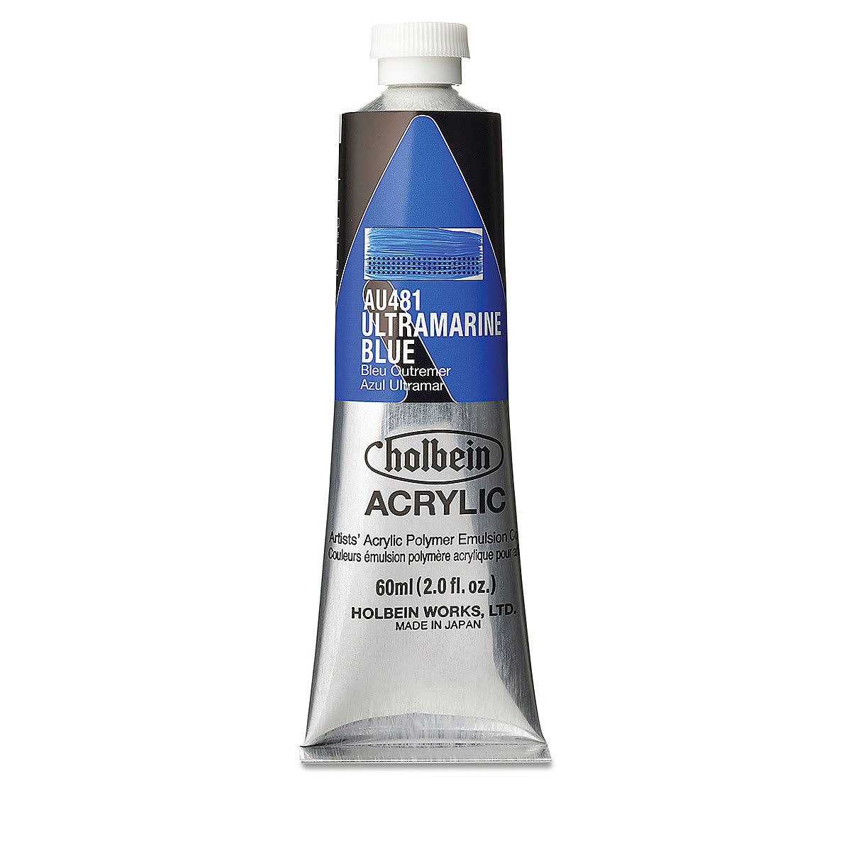 Holbein Heavy Body Artist Acrylics - Ultramarine Blue, 60 ml tube