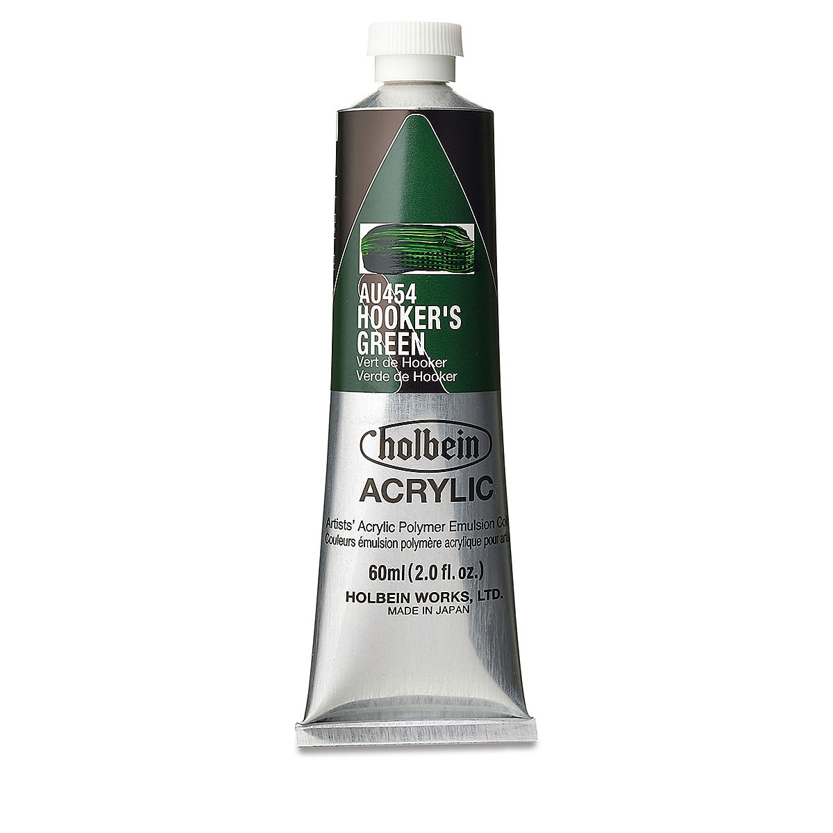 Holbein Heavy Body Artist Acrylics - Hookers Green, 60 ml tube