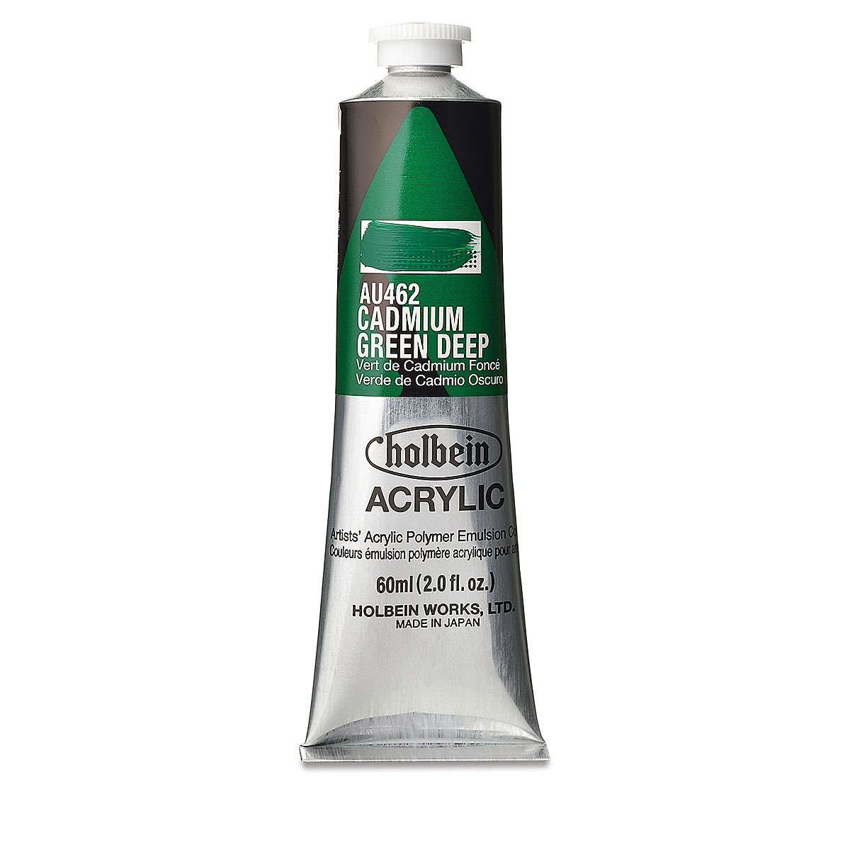 Holbein Heavy Body Artist Acrylics - Cadmium Green Deep, 60 ml tube