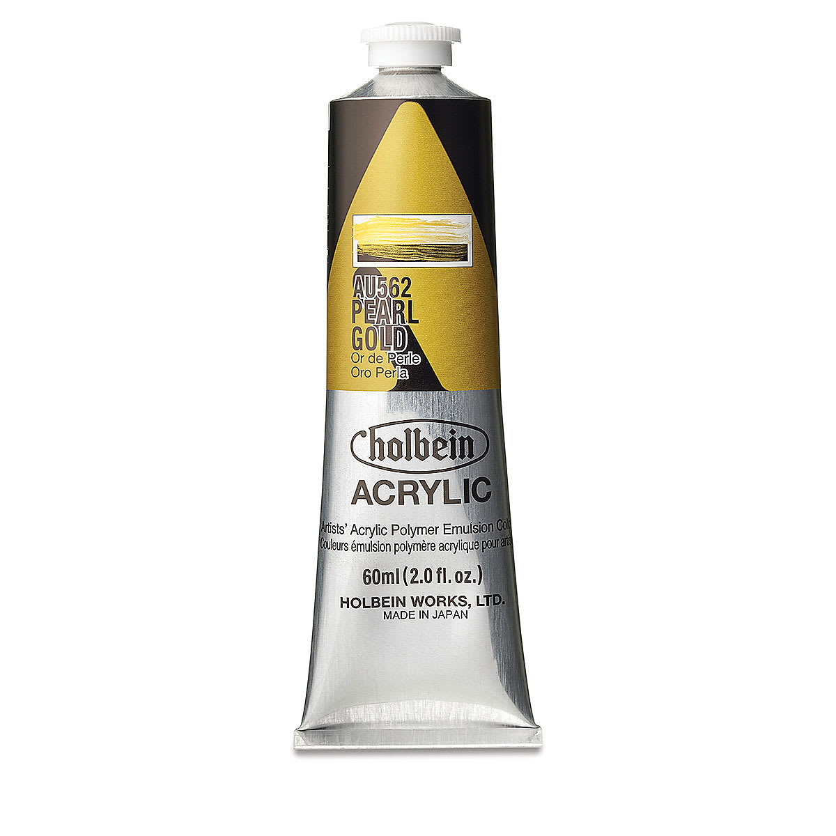 Holbein Heavy Body Artist Acrylics - Pearl Gold, 60 ml tube