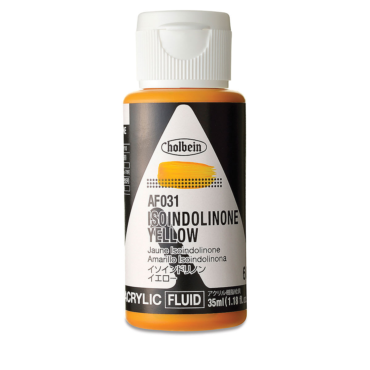 Holbein Fluid Acrylics - Isoindolinone Yellow, 35 ml Bottle