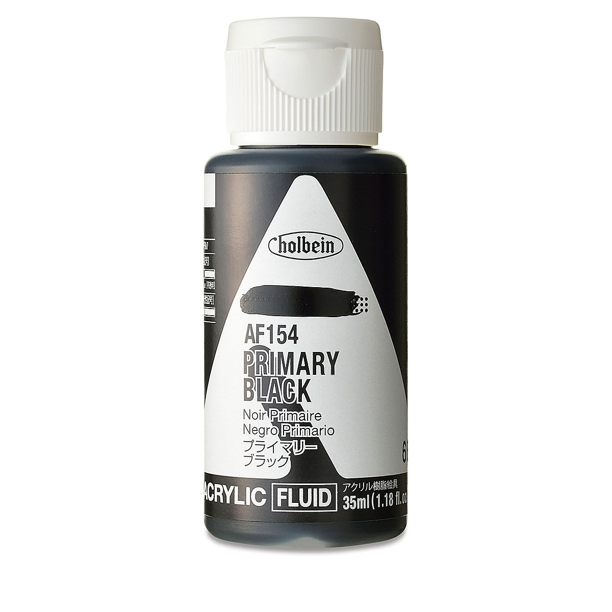 Holbein Fluid Acrylics - Primary Black, 35 ml Bottle