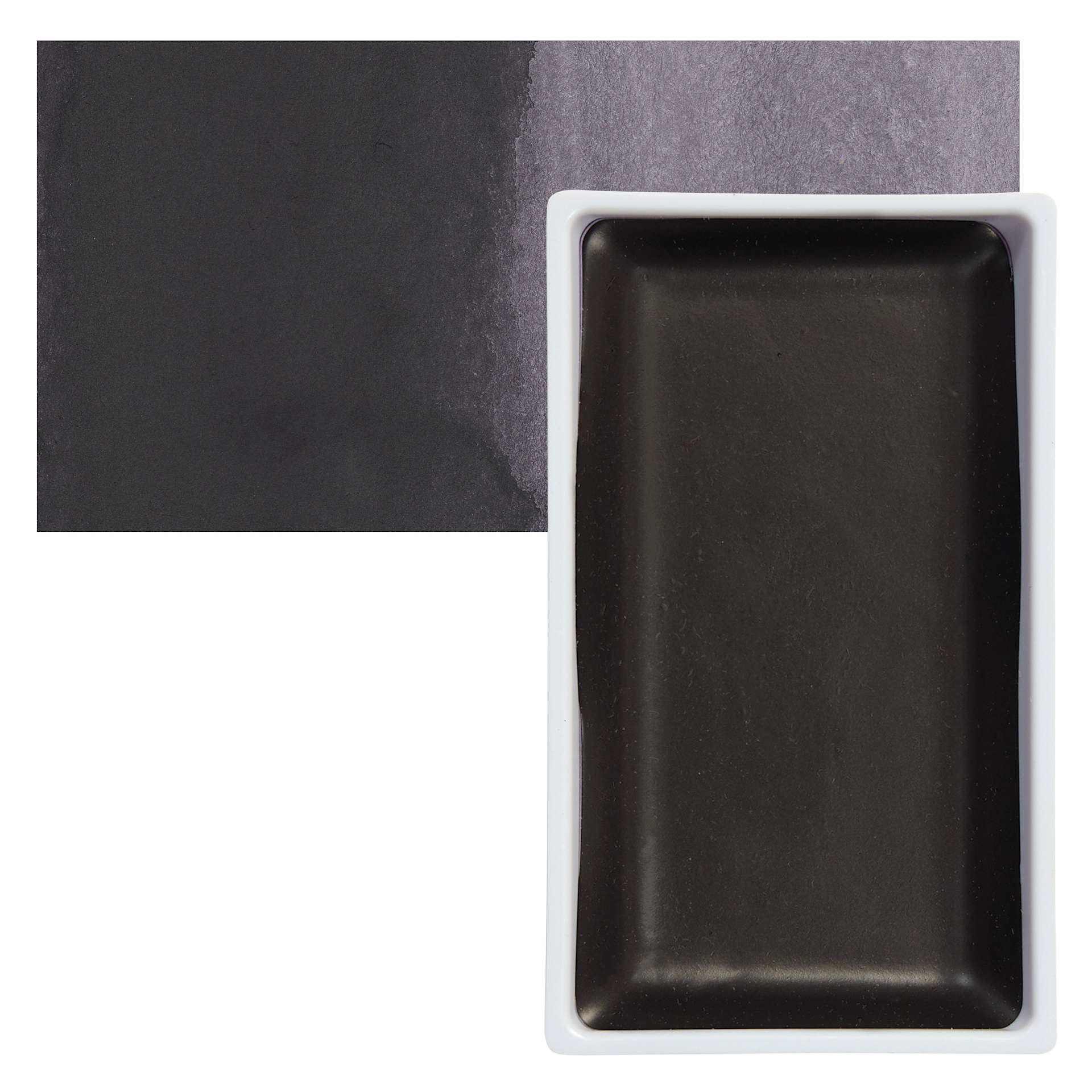 Kuretake Gansai Tambi Watercolor Pan - Graphite Violet pan and swatch