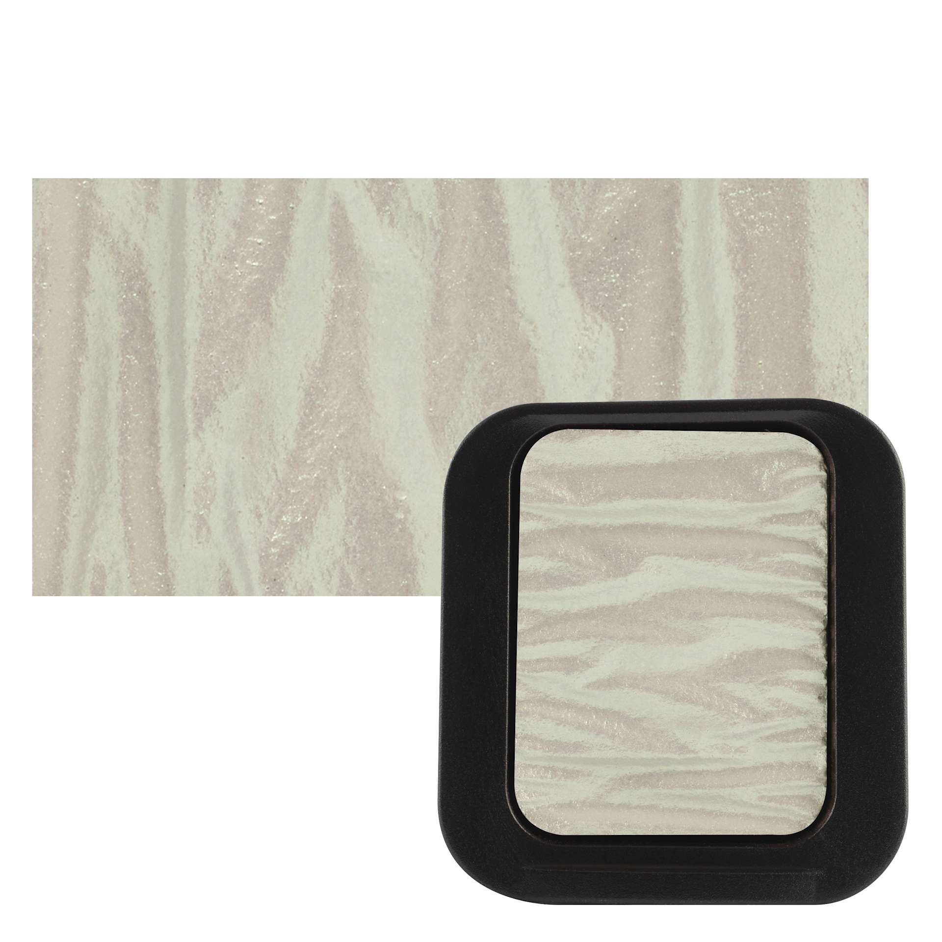 Finetec Artist Mica Watercolor - Jade Green (Iridescent) pan and swatch
