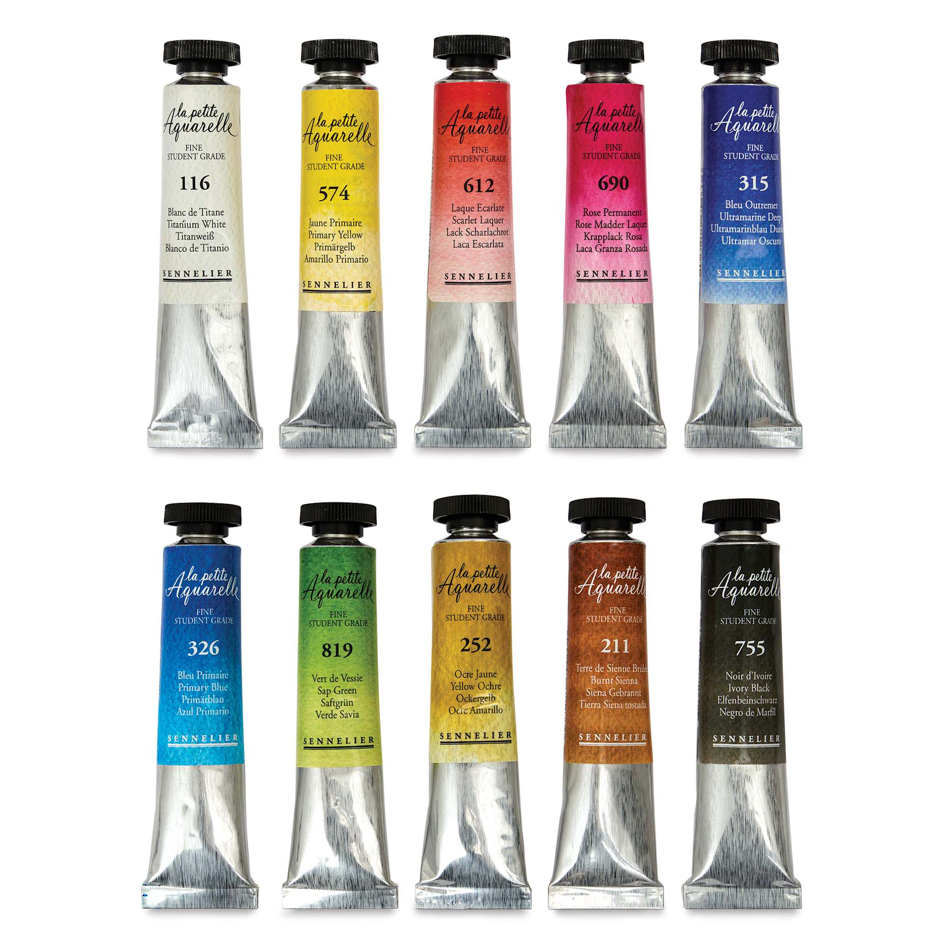 Sennelier La Petite Aquarelle Watercolors - Set of 10 Tubes Sennelier La Petite Aquarelle Watercolors - Set of 10 Tubes