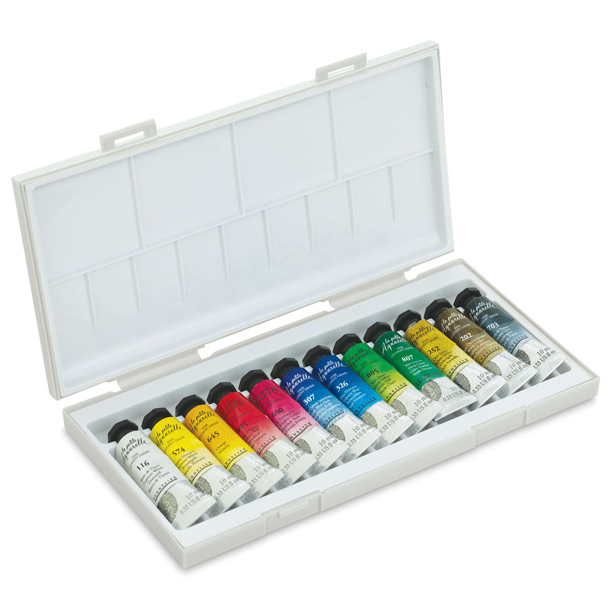Sennelier La Petite Aquarelle Watercolor, Set of 12 Tubes, Travel Set Sennelier La Petite Aquarelle Watercolor, Set of 12 Tubes, Travel Set