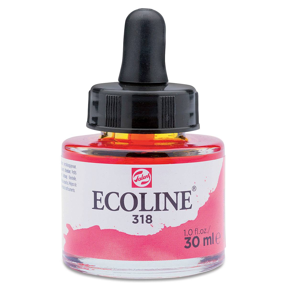 Ecoline Liquid Watercolor with Dropper - Carmine, 30 ml jar