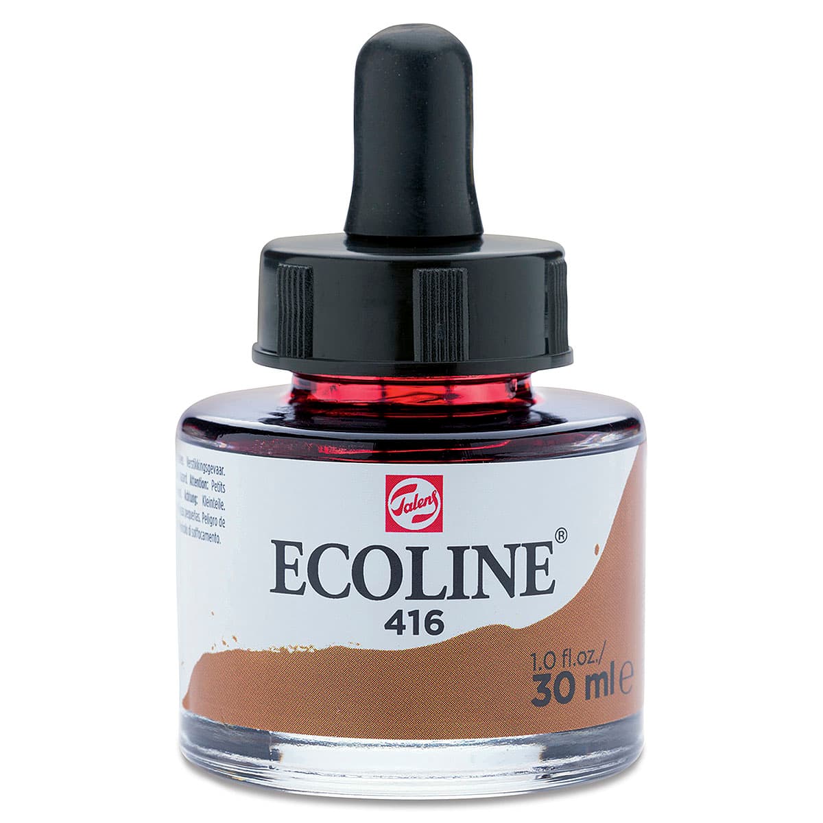 Ecoline Liquid Watercolor with Dropper - Sepia, 30 ml jar