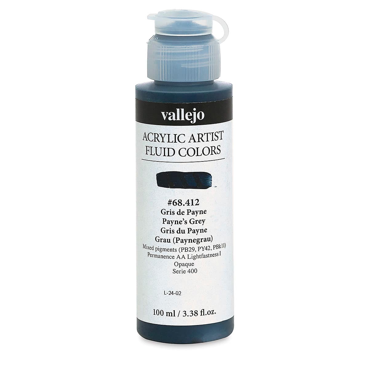 Vallejo Fluid Acrylic - Payne's Gray, 100 ml