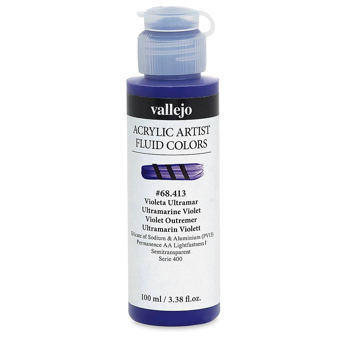 Vallejo Fluid Acrylic - Ultramarine Violet, 100 ml