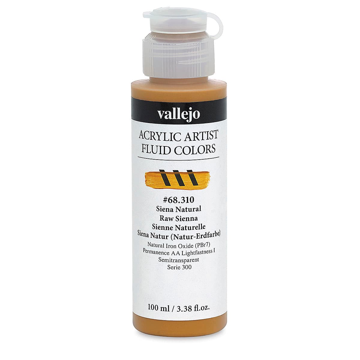 Vallejo Fluid Acrylic - Raw Sienna, 100 ml