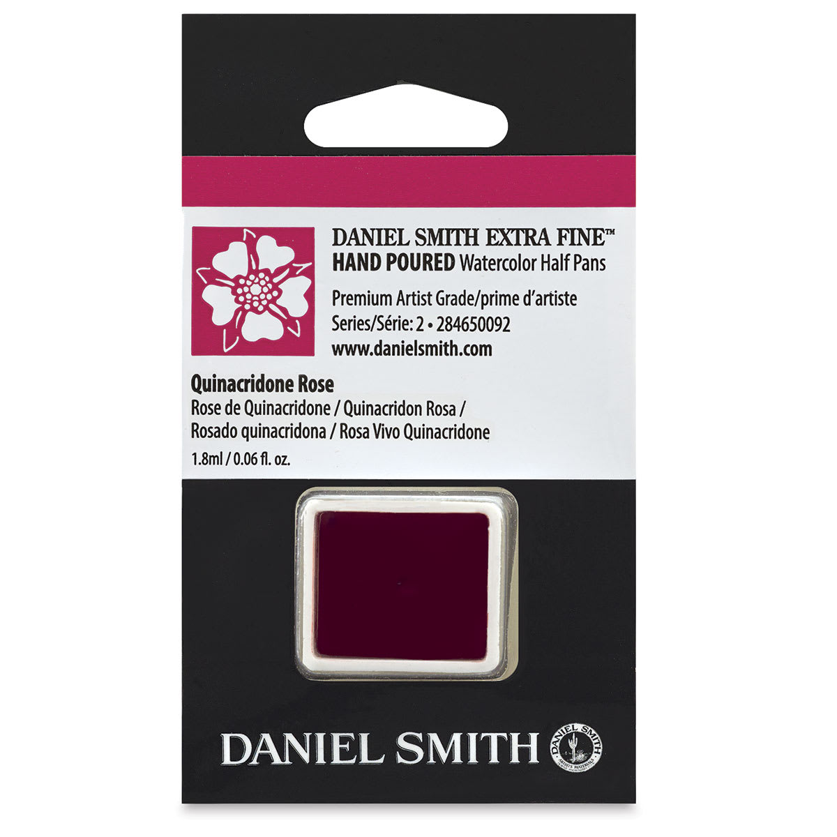 Daniel Smith Extra Fine Watercolor Half Pan - Quinacridone Rose