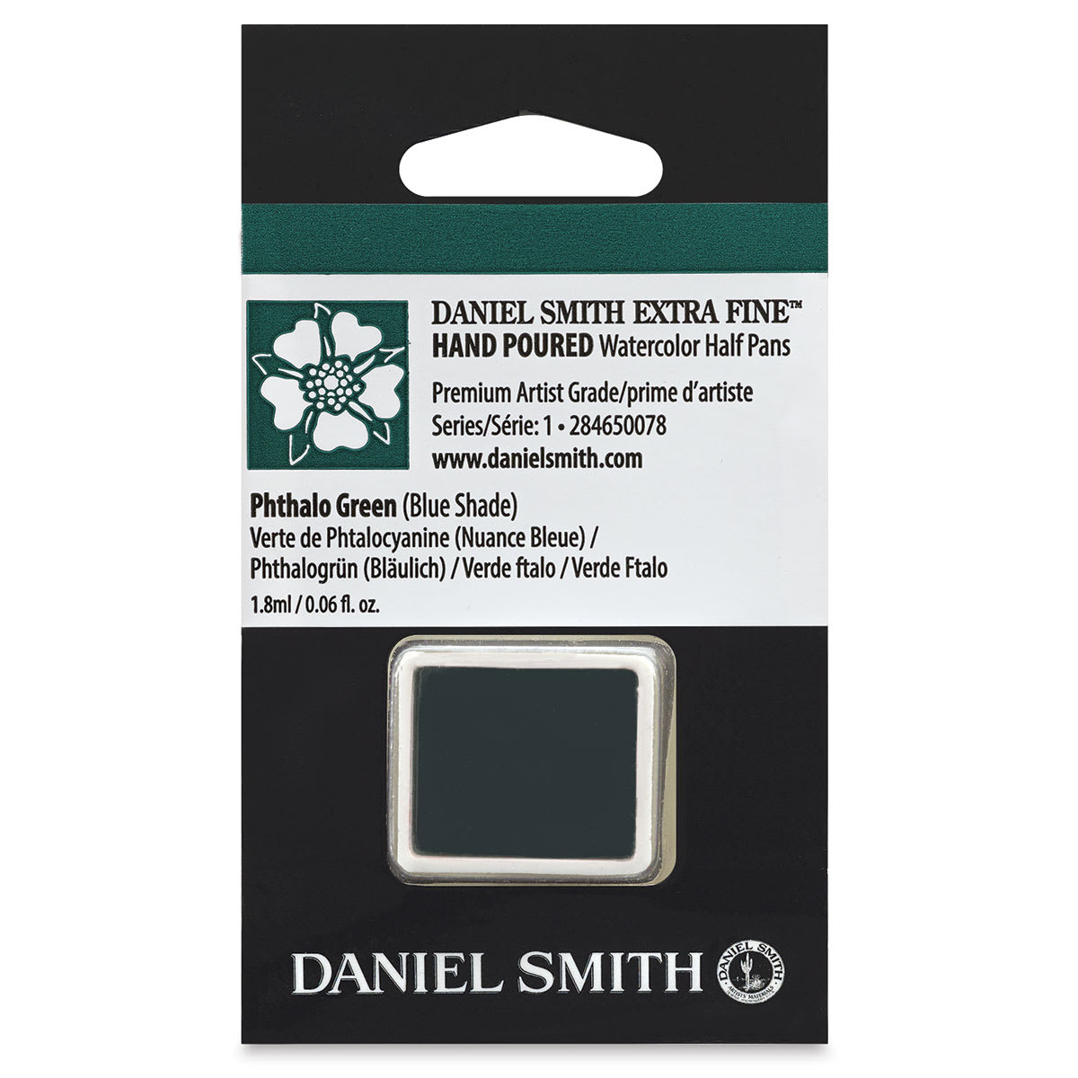 Daniel Smith Extra Fine Watercolor Half Pan - Phthalo Green Blue Shade 