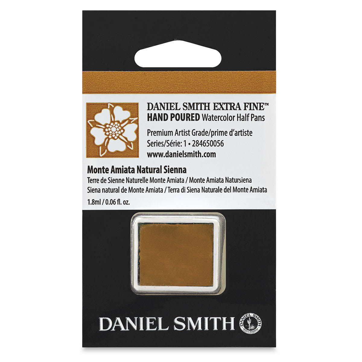 Daniel Smith Extra Fine Watercolor Half Pan - Monte Amiata Natural Sienna
