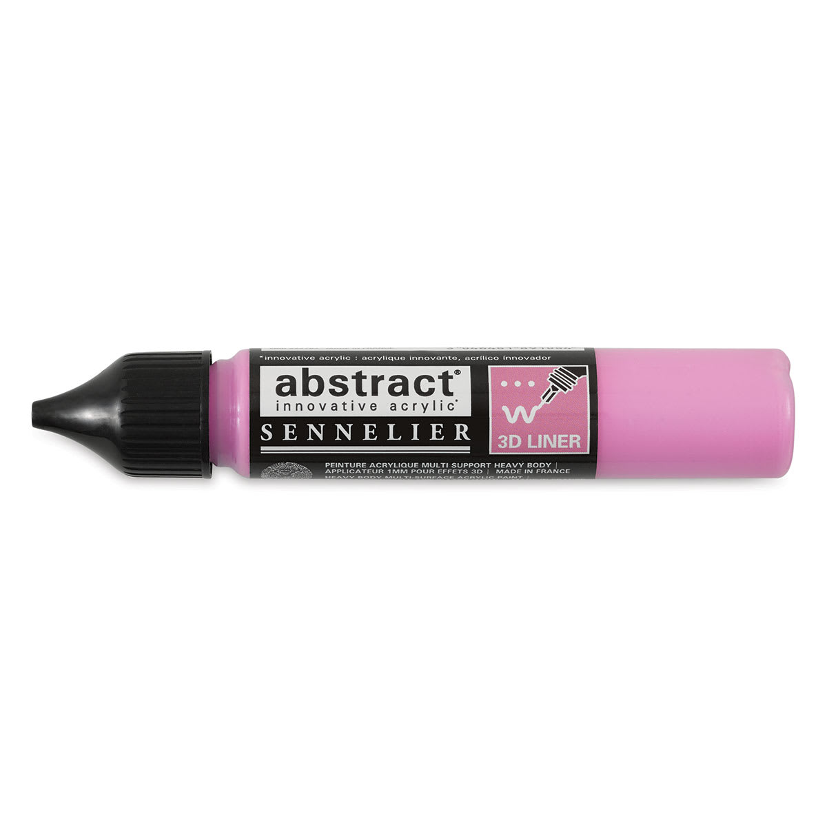 Sennelier Abstract 3D Liners - Single Pink Liner Bottle shown horizontally