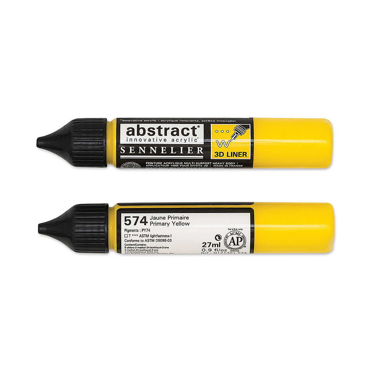 Sennelier Abstract 3D Liner - Primary Yellow, 27 ml
