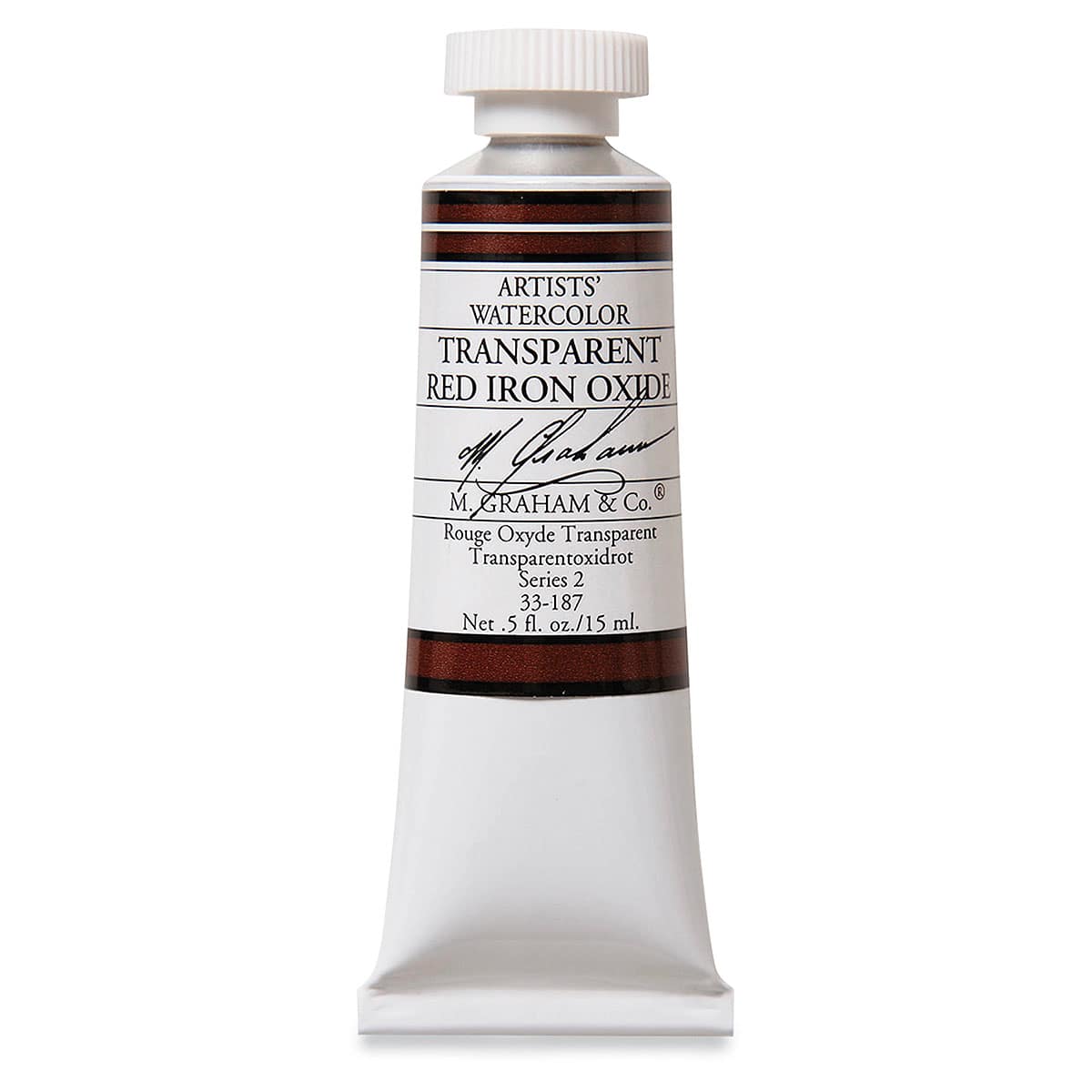 M. Graham Artists' Watercolor - Transparent Red Oxide, 15 ml Tube
