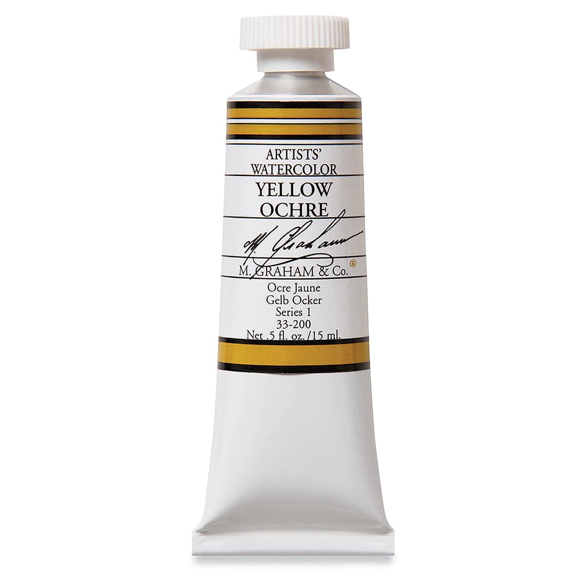 M. Graham Artists' Watercolor - Yellow Ochre, 15 ml Tube