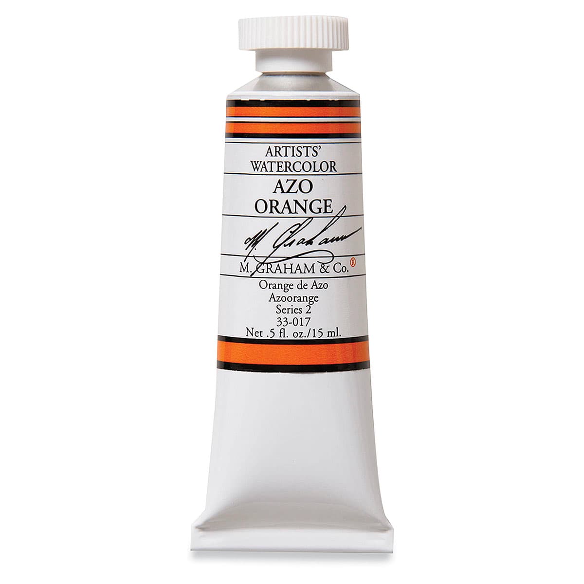 M. Graham Artists' Watercolor - Azo Orange, 15 ml Tube