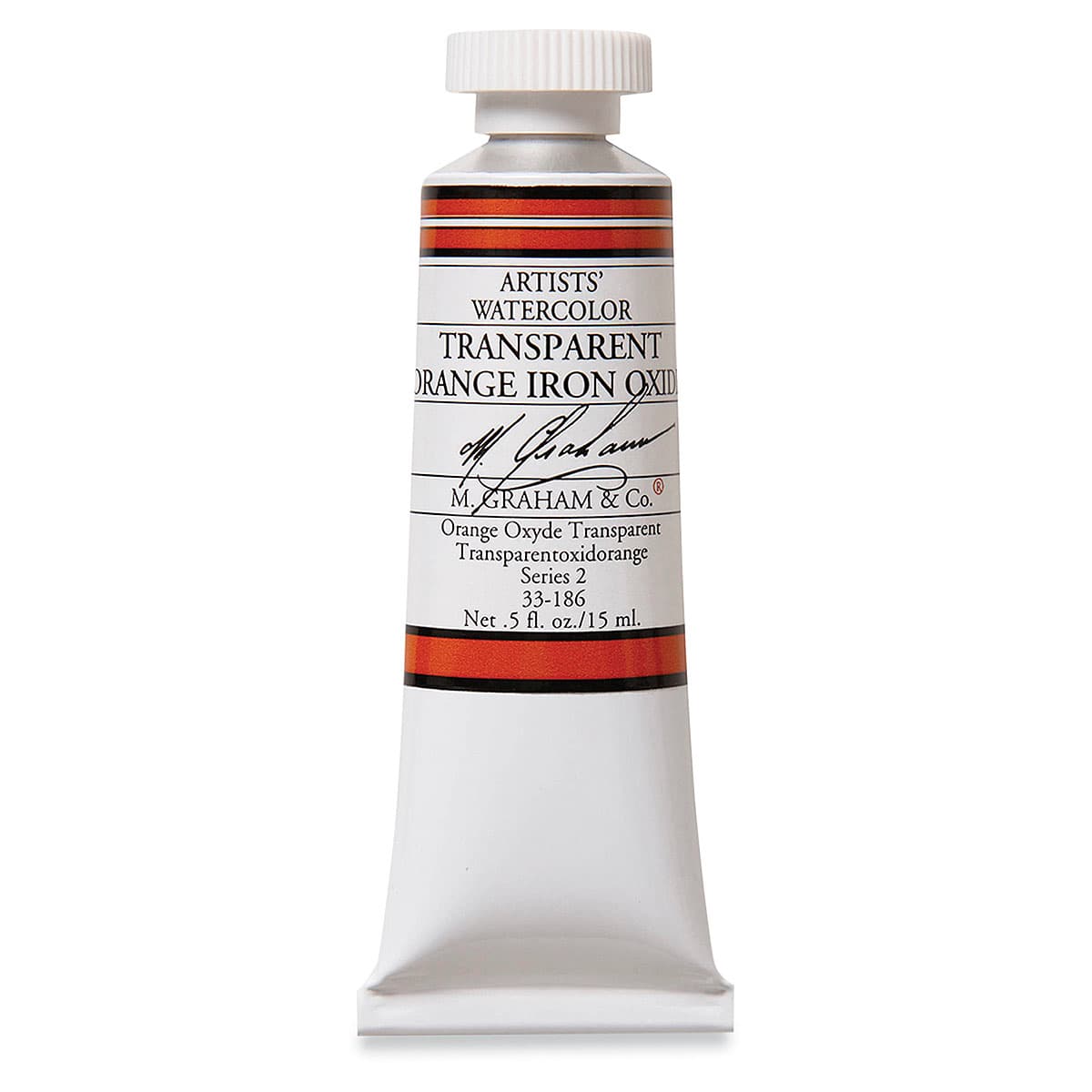 M. Graham Artists' Watercolor - Transparent Orange Oxide, 15 ml Tube