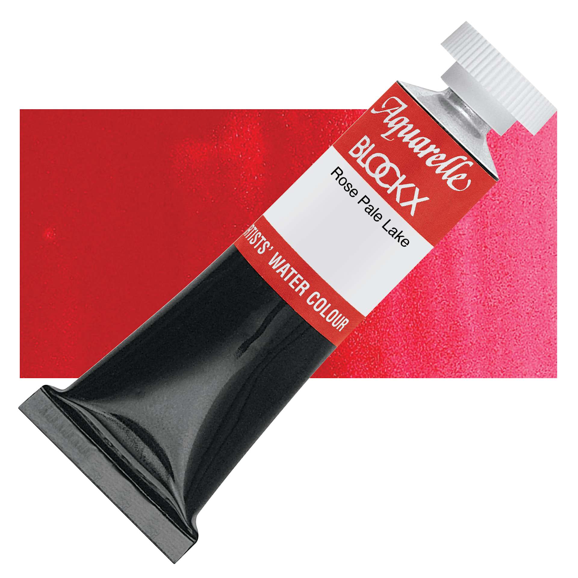 Blockx Artists' Watercolor - Rose Pale Lake, 15 ml Tube and swatch