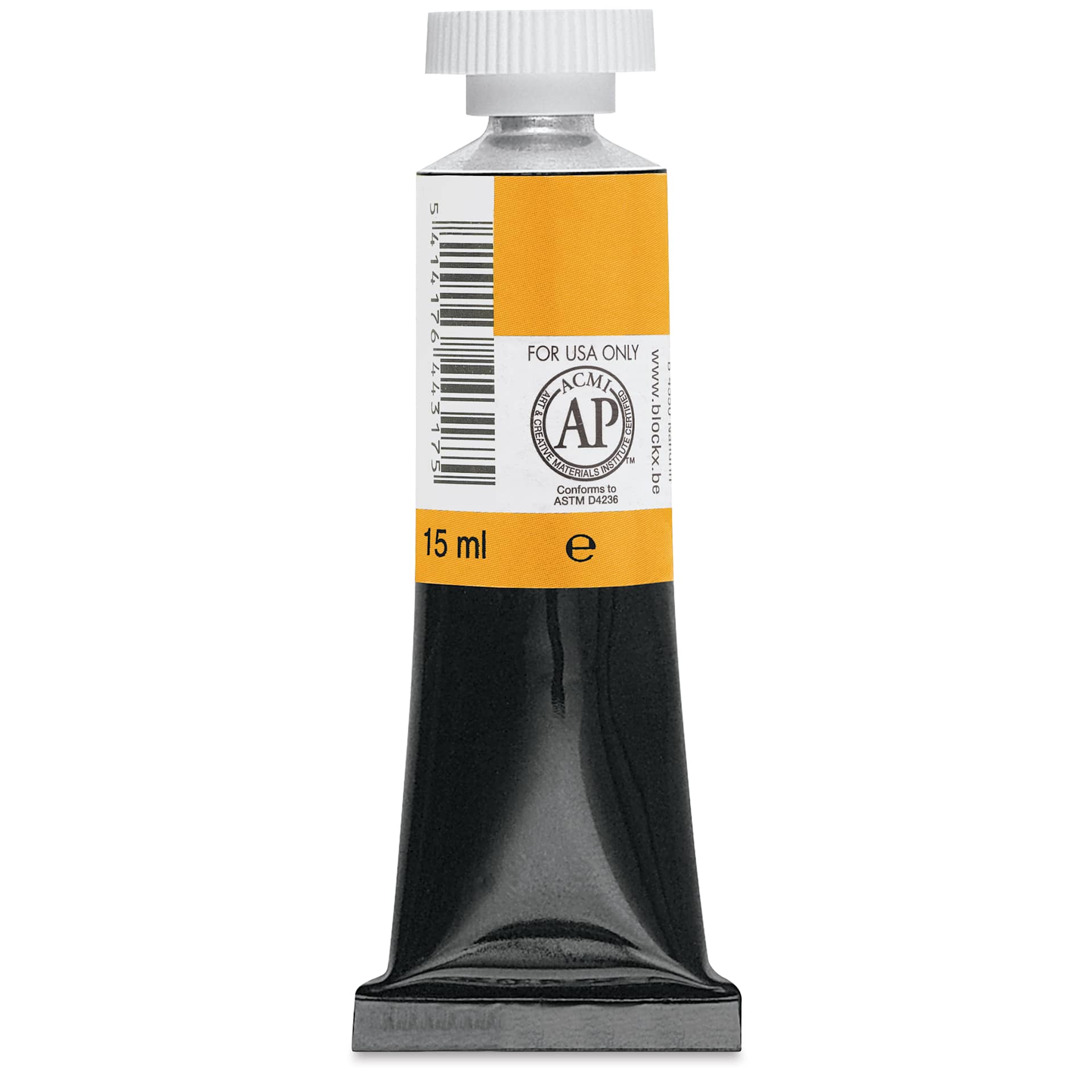 Blockx Artists' Watercolor - Indian Yellow, 15 ml Tube back