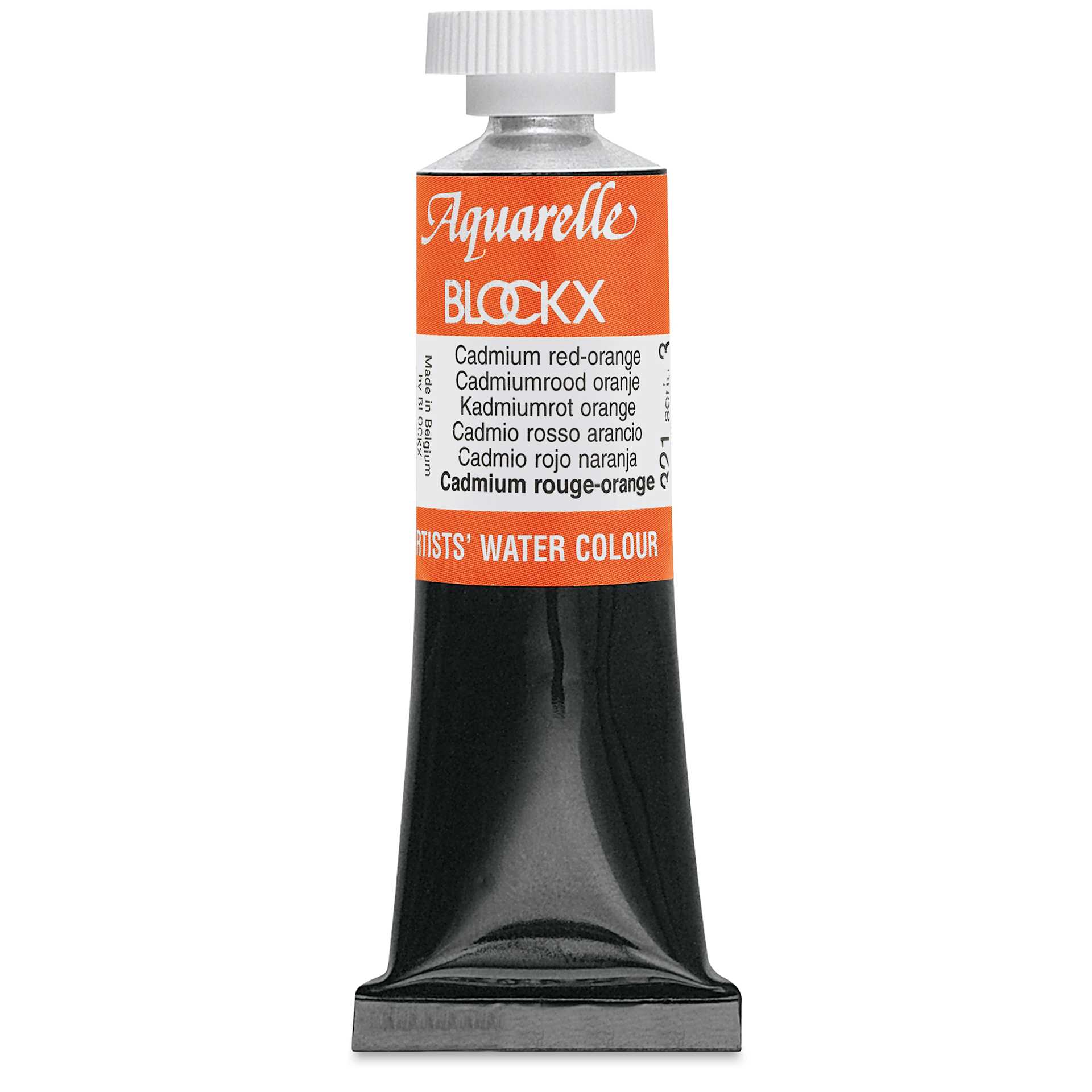Blockx Artists' Watercolor - Cadmium Red Orange, 15 ml tube