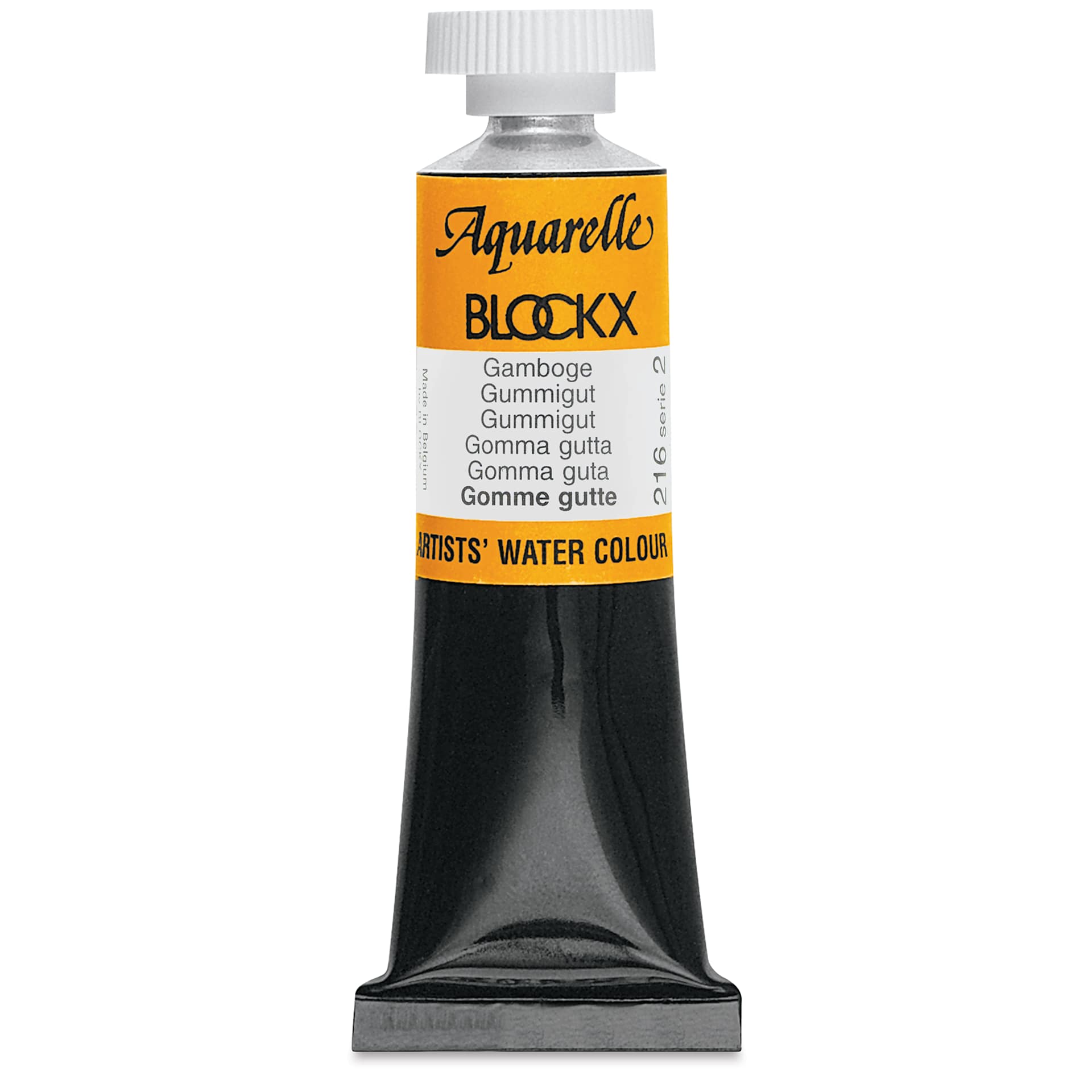 Blockx Artists' Watercolor - Gamboge, 15 ml tube
