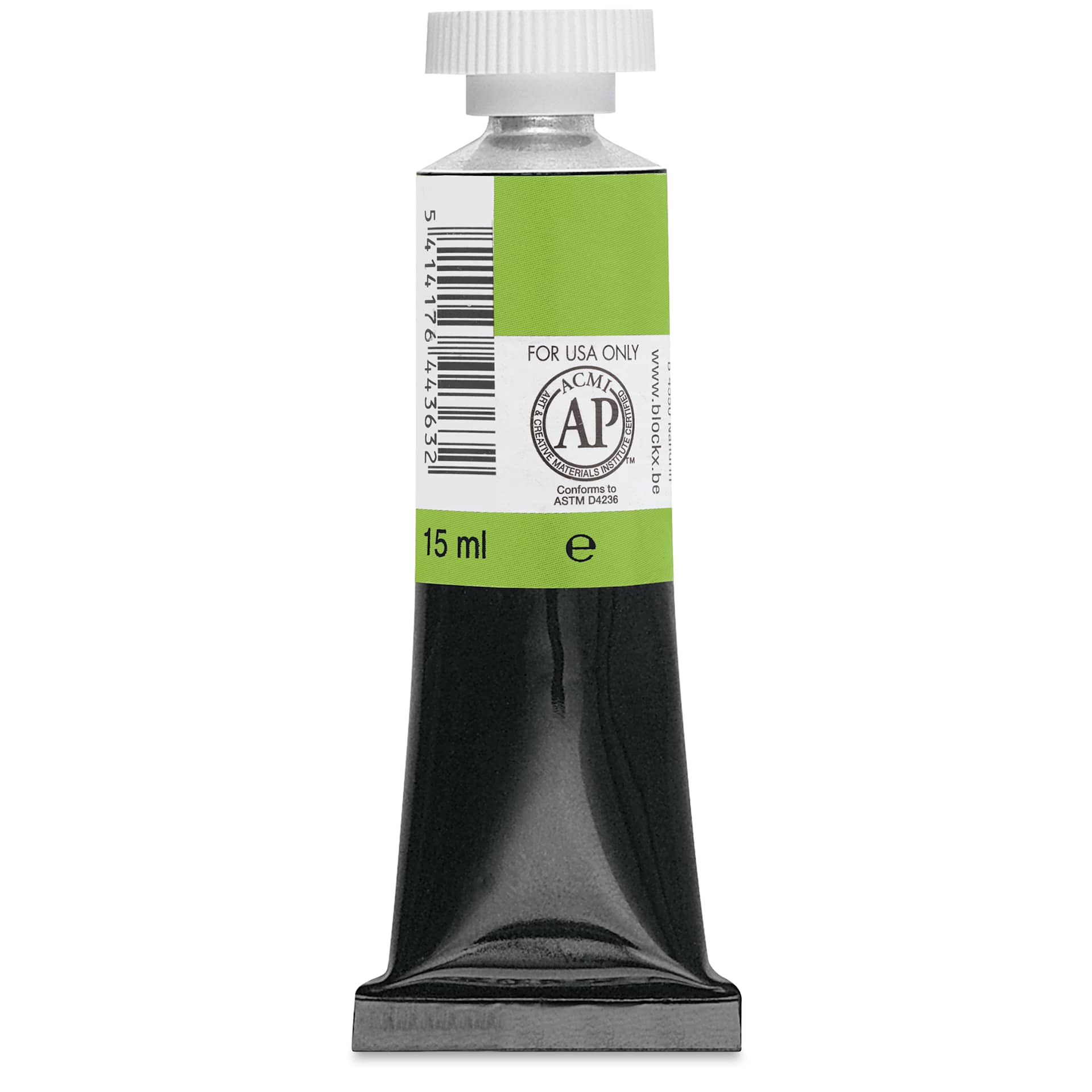 Blockx Artists' Watercolor - Golden Green, 15 ml Tube back