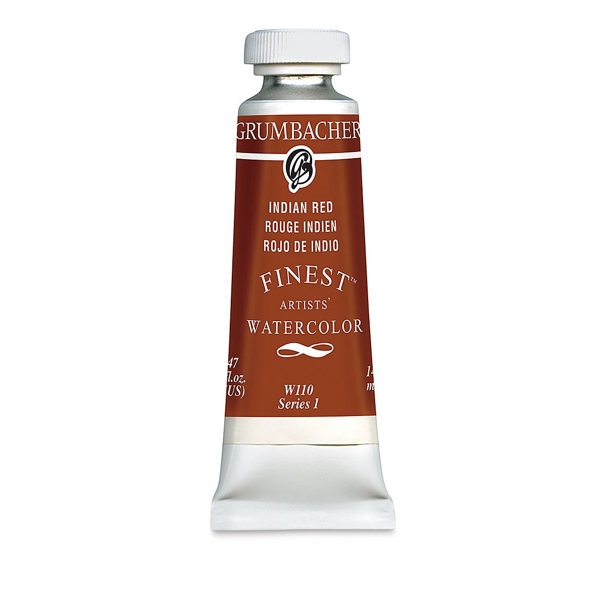 Grumbacher Finest Artists' Watercolor - Indian Red, 14 ml tube
