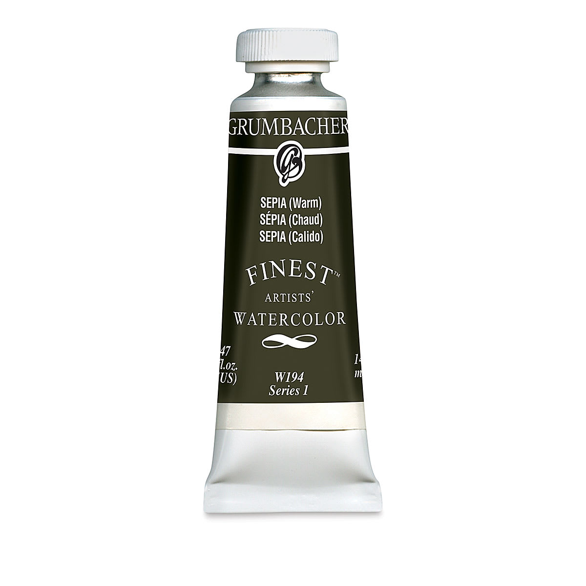 Grumbacher Finest Artists' Watercolor - Sepia, 14 ml tube